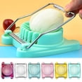 thumbnail image 4 of HBYJLZYG Multifunctional Boiled Egg Slicer, Stainless Steel Wire Dual Purpose Egg Cutter, Compact PP Plastic Kitchen Tool for Egg Mushroom Fruit Slicing, 2.9"x4.1", 4 of 5