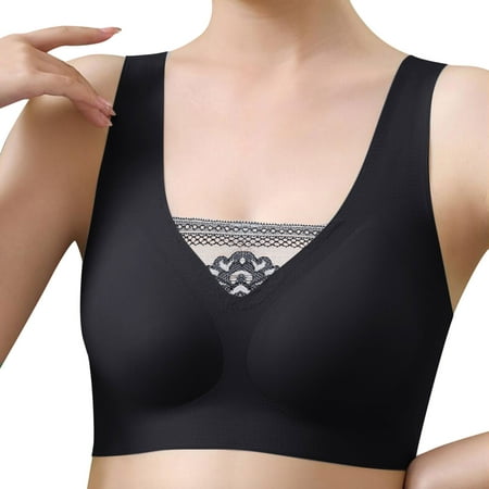 

Womens Full Coverage Bras Front Closure Shaping Push Up Seamless Beauty Back Sports Comfy Bra