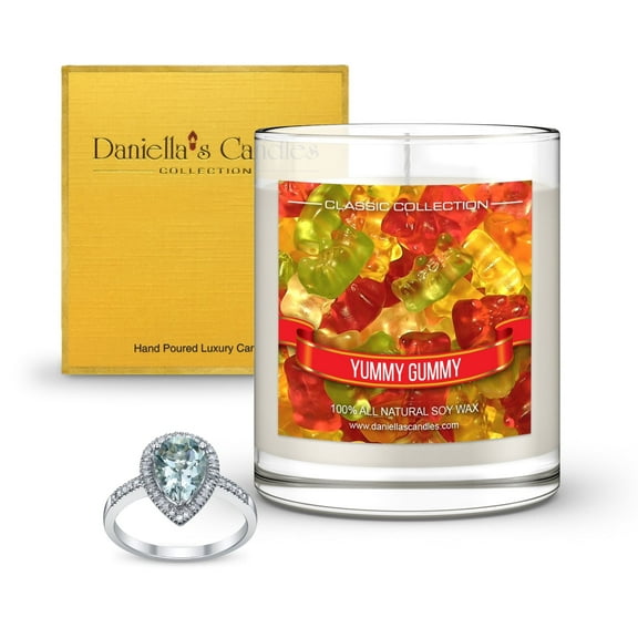 Daniella's Candles Yummy Gummy Jewelry Scented Jar Candle - Necklace