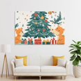 thumbnail image 4 of Animals Decor Artwork Print Painting 20x30inch Canvas Print Baby's First Christmas Wall Art for Living Room Wedding Housewarming Gifts For Home Decoration No Frame, 4 of 8