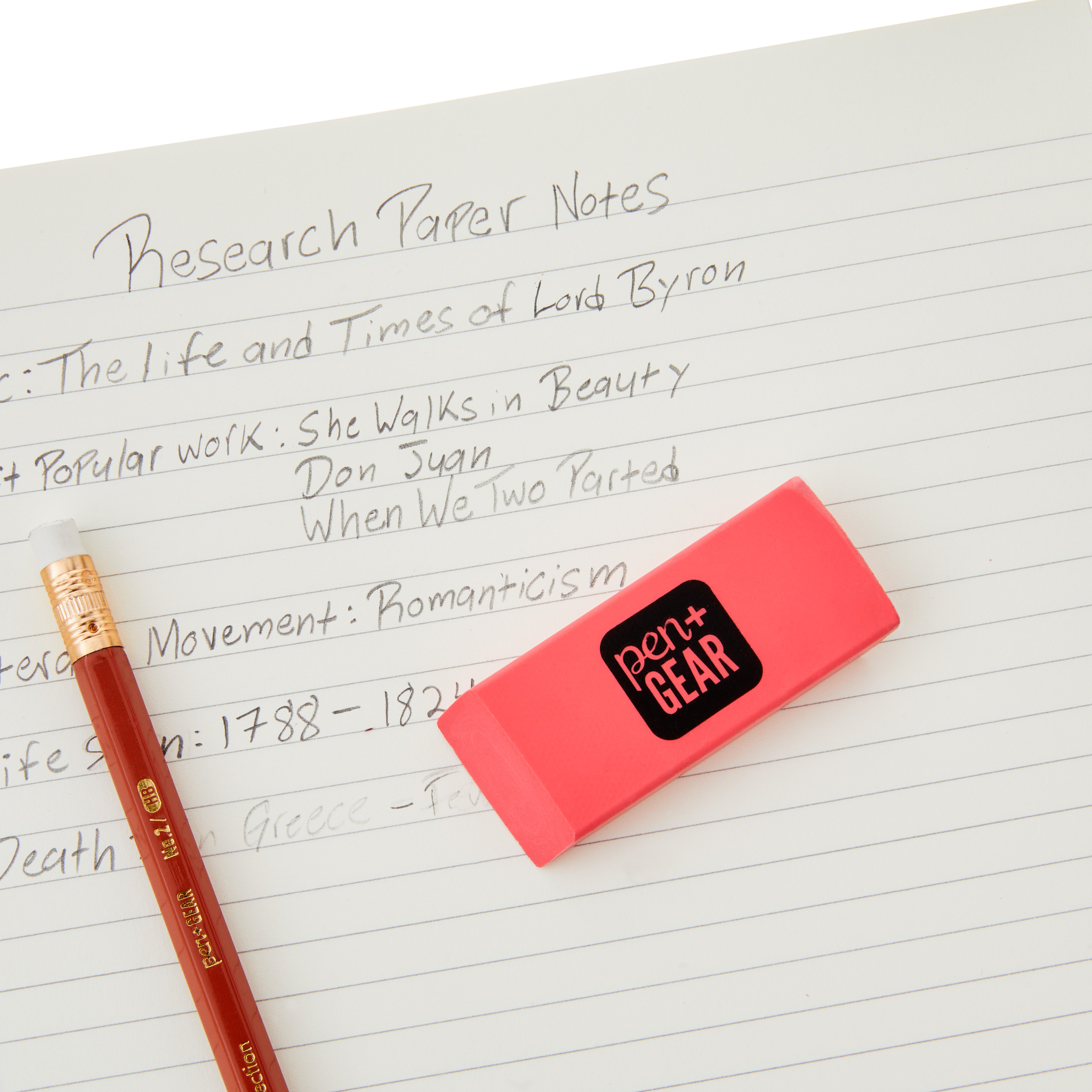Borradores Pen+Gear en bloque rosa, 2 piezas 5