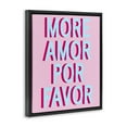 thumbnail image 4 of Stupell Industries More Amor Phrase Typography Painting Black Floater Framed Art Print Wall Art, 17 x 21, 4 of 10