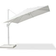 thumbnail image 4 of PURPLE LEAF 9 FT Patio Umbrella White Cantilever Offset Umbrella Square Outdoor Umbrella with 360° Rotation for Garden Deck Pool, White, 4 of 13