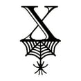 thumbnail image 4 of Spider Halloween Decoration Hang Tag Set with 26 Iron Letters 5.3 cm x 9 cm, Black Rope Included, 4 of 4
