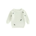 thumbnail image 1 of xiaxaixu Bébé Pull d'Automne, Abeille Motif Jacquard Manches Longues Pull Pull Pull Col Rond Hiver, 1 of 9