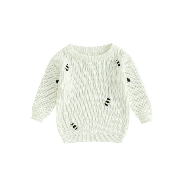 xiaxaixu Pull d'Automne pour Bébé Pull Hiver à Manches Longues Jacquard et Manches Longues