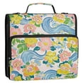 thumbnail image 5 of FORMRS Zipper Binder with Shoulder Strap 1.5-inch Ring 500 Sheet Capacity File Bag, Blue Floral Wave, 5 of 5