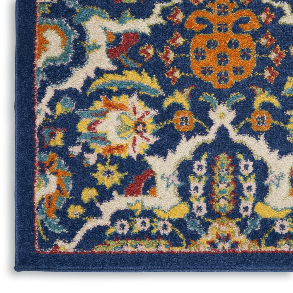 Nourison Allur Bohemian Navy/Multicolor 3' x 5' Area Rug, (3x5)