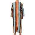 thumbnail image 3 of Lars Amadeus Striped Nightshirts for Men's V Neck Long Sleeves Pajamas Nightwear, 3 of 4
