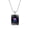 Cancer, variant on Zodiac Sign Necklace for Men Women Couples Square Astrology Celestial Constellation Horoscope Spirit Pendant Bead Chain Black Stainless Steel Simple Jewelry Taurus
