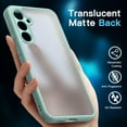 thumbnail image 4 of JETech 3 in 1 Matte Case for Samsung Galaxy S23 FE 6.4-Inch with 2-Pack Tempered Glass Screen Protector, Translucent Frosted Shockproof Phone Cover with Camera Protection (Olive), 4 of 7