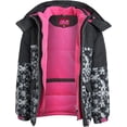 thumbnail image 3 of Pink Platinum Girls' Snowsuit - Water Resistant Winter Jacket and Ski Bib Overalls (4-16), 3 of 7