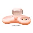thumbnail image 2 of Pet Cat Double Bowl Automatic Drink Food Feeder Fuente de agua para perros (rosa) JShteea Libre de BPA, 2 of 6