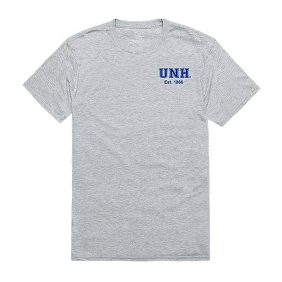 W Republic 528-243-HGY-01 University of New Hampshire Men Practice T-Shirt, Heather Grey - Small