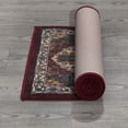 thumbnail image 6 of Ottomanson Machine Washable Non-Slip Rubberback Border 2x5 Indoor Runner Rug, 20" x 59", Red/Beige, 6 of 10