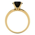 thumbnail image 4 of Solitaire Engagement Ring for Women - 2ct Natural Onyx in 14K Yellow Gold Promise Ring, 4 of 8