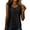 E062-Black, variant on Women's Round Neck Button Front Sleeveless Solid Top, Casual Summer Layering Tank, Daily Comfortable Cotton Linen Blouse