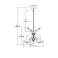 thumbnail image 2 of Elk Home 18-Inch Wide Elk Chandelier, Traditional, Wood Tone, 2 of 3