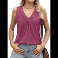 thumbnail image 2 of Camiseta Sin Mangas Informal para Mujer, Color Vino Tinto, Talla S, 2 of 10
