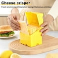 thumbnail image 4 of Cheese Slicing Storage Container Plastic Butter Block Cheese Saver Keeper with Flip Lid Sealed Food Storage Box for Refrigerator Cheese Crisper Ham Holder Medium Butter Box for Fruits Vegetables, 4 of 7