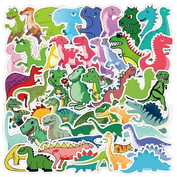 Juego de pegatinas con diseño de dinosaurios, 100 unidades, Creative Graffiti,