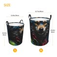 thumbnail image 3 of Picia Vintage Wolf Warrior Large Laundry Basket, Waterproof, Freestanding Laundry Hamper, Collapsible Tall Clothes Hamper with Extended Handles-Medium, 3 of 8