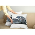 thumbnail image 2 of Ambesonne Cars Throw Pillow Cover 2 Pack, Retro Design Asymmetric, 18", Grey Dark Grey, 2 of 7