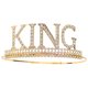 thumbnail image 1 of KAKOWELY Corona de cumpleaños de rey para hombre y niño, corona de diamantes de imitación, corona de cumpleaños, corona de cosplay, tocado, 1 of 4