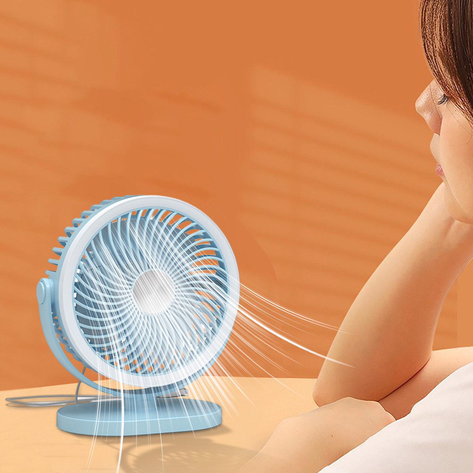 Oscillating Desk Fan Battery Operated Table Fan Fan With Adjustable