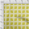 thumbnail image 2 of oneOone Cotton Poplin Lime Green Fabric Running Stitch Craft Projects Decor Fabric Printed By The Yard 56 Inch Wide, 2 of 4