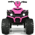 thumbnail image 4 of Gymax 12V Electric Kids Ride On Car ATV 4-Wheeler Quad w/ Music LED Light Pink, 4 of 9