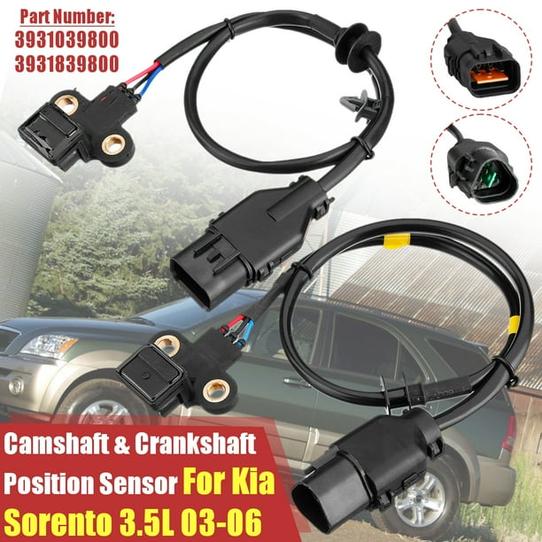 For Kia Sorento 20032006 2 Pcs/Set Crankshaft Position Sensor
