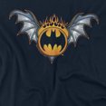 thumbnail image 2 of Batman Bat Wings Logo Women's T Shirt, Navy, 2X-Large, 2 of 6