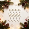 thumbnail image 4 of Christmas Ornament Hooks Star Shape Christmas Ornaments Hooks Metal Xmas Ornaments Hangers for Hanging Ornaments Christmas Tree Decoration, 4 of 5