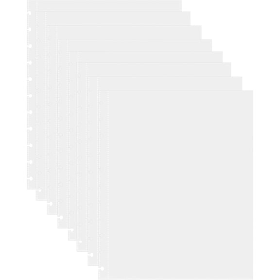 50 Piece Clear Sheet Protectors Page 8.5 x 11 Binder Discbound for Holds Letter Size Binding Cover