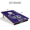thumbnail image 4 of YouTheFan MLB Colorado Rockies 2' x 3' Cornhole Game, 4 of 6