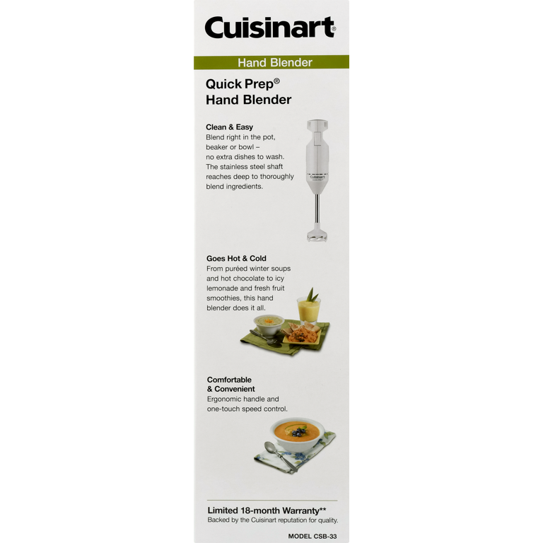 Cuisinart Quick-Prep Hand Blender - SANE - Sewing and Housewares
