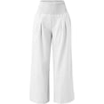 thumbnail image 5 of Business Pants for Women Women Wide Leg Pants White Women Active Pants Pantalones para Mujer Alta for Party Plus Size 2024, 5 of 6