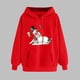 thumbnail image 2 of WILLBEST Sudadera con Capucha para Mujer, Estilo Navideño Otoño/Invierno, con Cremallera y Capucha Gruesa X-Grande, 2 of 3