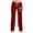 Wine, variant on Simua Women's Plus Size Fashion Bow Print Elastic Waist Drawstring Pants - 95%Polyester 5%Spandex Cotton-Like Stretch Fabric with Pockets (Sizes S, M, L, XL, XXL, XXXL, XXXXL, XXXXXL)