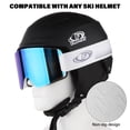thumbnail image 3 of Findway Ski Goggles, Snowboard Goggles for Men Women, 100% UV Protection OTG Anti-Fog Wind Resistance Snow Goggles for Glasses Wearers, Adult Ski Goggles for Skiing/Skating/Snowmobile, 3 of 6