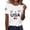White, variant on Youpwaven 250 Anniversary USA Women's Short Sleeve Round Neck Graphic Tee, Independence Day Patriotic 1776-2026 Casual Fashion Top
