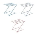 thumbnail image 4 of relayinert Convenient Towel Organizer 45cm Wide Separation Space Waterproof Good Air Circulation 4 Towels Simultaneously Foldable Pink 1Set, 4 of 6