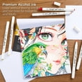 thumbnail image 5 of 26 Colors Skin Tone&Hair Art Markers, Shuttle Art Dual Tip Alcohol Based Flesh-Color Marker Pen Set Contains 1 Blender Perfect for Adults Portrait,Comic, Anime, Manga, Illustration., 5 of 9