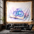thumbnail image 6 of Sleeping Dragon on Open Book Tapestry, 6 of 7