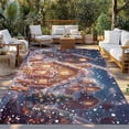thumbnail image 3 of Outdoor Rug 5x7 ft Gingerbread Man Christmas Waterproof Outdoor Patio Rug Mat Non Slip Outside Area Rugs Carpet for RV,Camping,Porch,Deck,Pool,Balconybackyard,Winter Snowy Scene White, 3 of 9