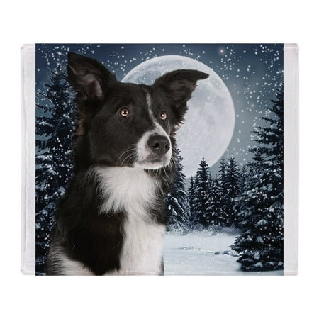 Collie Embroidered Fleece - CafePress - Border Collie - Soft Fleece Throw Blanket, 50