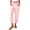 EA95_Pink, variant on Lumtrix Cotton Linen Pants for Women 2026 Summer Drawstring High Waisted Capri Wide Leg Beach Vacation Trousers with Pockets Gray 2XL