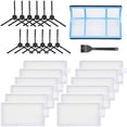thumbnail image 1 of Parts for ILIFE V3 V3s V5 V5s Pro Robotic Vacuum Cleaner  Accessories Kit Includes Primary Filter & Side Brushes & 8 Robot Vacuum Cleaner Filters (1+8+8), 1 of 7