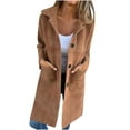 thumbnail image 2 of LOVZFMLL Jackets for Women's Solid Color Button Up Lapel Cardigan Top Jacket, 2 of 6